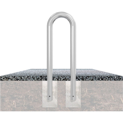 Universalbügel aus Stahlrohr Ø 76 x 2,6 mm zum Einbetonieren