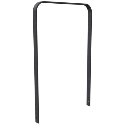 Anlehnbügel aus Flachstahl 50 x 12 mm in gebogener Ausführung