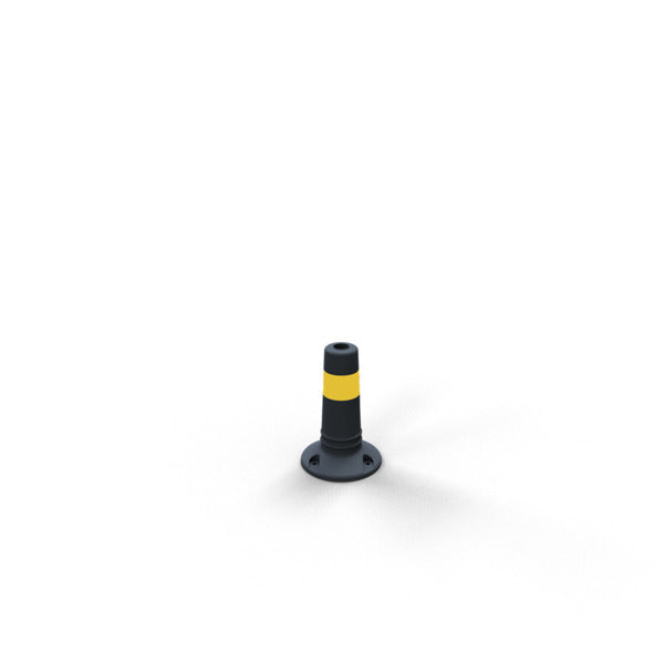 Flexipfosten schwarz / gelb Ø 80 mm
