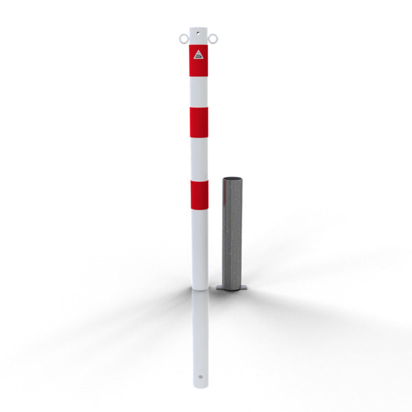 Absperrpfosten Stahlrohr Ø 60 x 2,5 mm herausnehmbar ohne Verschluss