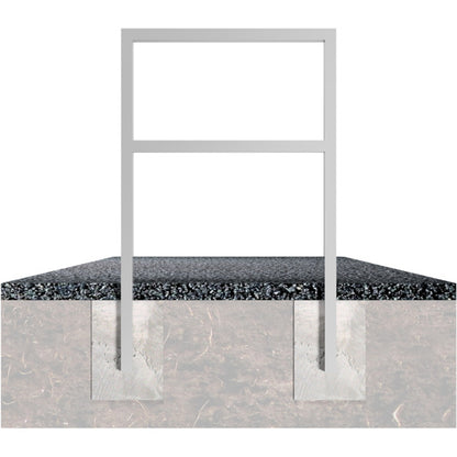Anlehnbügel aus Stahlrohr 60 x 40 mm
