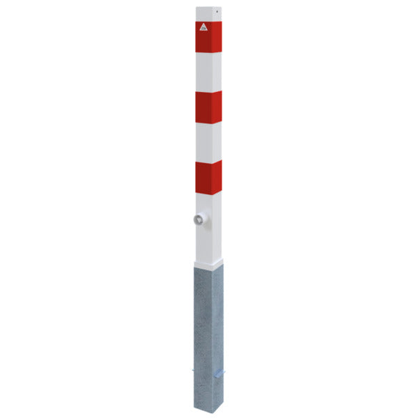 Absperrpfosten 70 x 70 mm herausnehmbar mit Dreikantverschluss