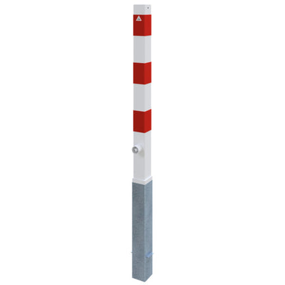 Absperrpfosten 70 x 70 mm herausnehmbar mit Dreikantverschluss