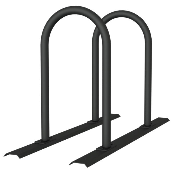 Fahrradanlehnbügel Reihenanlage Stahlrohr Ø 48 mm