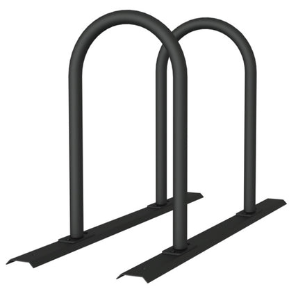 Fahrradanlehnbügel Reihenanlage Stahlrohr Ø 48 mm