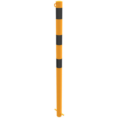 Absperrpfosten Stahlrohr Ø 60 x 2,5 mm gelb / schwarz
