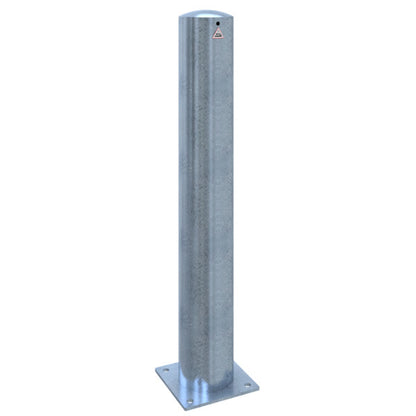 Absperrpoller Stahlrohr Ø 152 x 3,2 mm ortsfest für Dübelbefestigung
