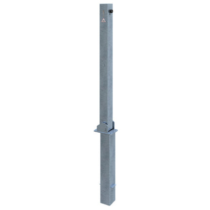 Absperrpfosten 70 x 70 mm umlegbar und herausnehmbar