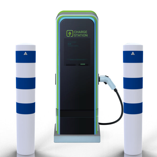 Rammschutzpoller als E-Ladesäulenschutz