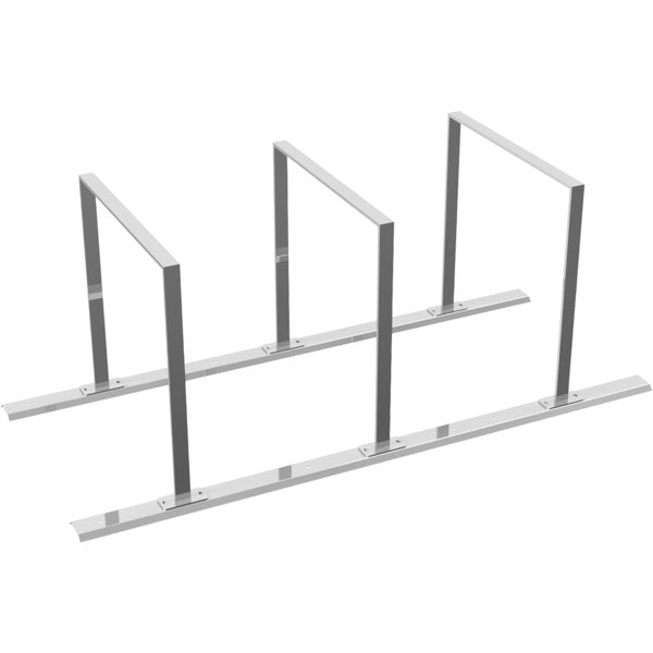 Fahrradanlehnbügel Reihenanlage Stahlrohr 50 x 12 mm