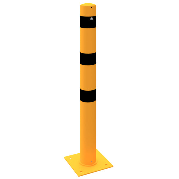 Absperrpoller Stahlrohr Ø 152 x 3,2 mm ortsfest zur Dübelbefestigung
