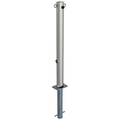 Edelstahlpfosten Ø 76 mm ohne Ziernut