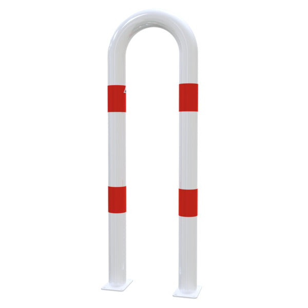 Universalbügel aus Stahlrohr Ø 76 x 2,6 mm für Dübelbefestigung