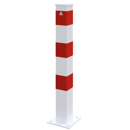Absperrpfosten Stahlrohr 100 x 100 x 3 mm ortsfest für Dübelbefestigung