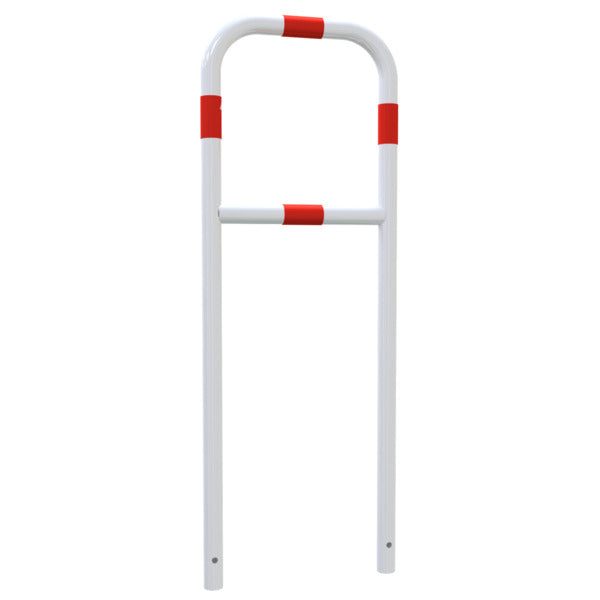 Rohrbügel aus Stahlrohr Ø 48 x 2,5 mm mit Querholm zum Einbetonieren