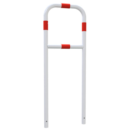 Rohrbügel aus Stahlrohr Ø 48 x 2,5 mm mit Querholm zum Einbetonieren