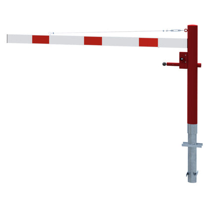 Drehschranke mit Seilzugverstärkung