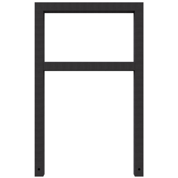 Anlehnbügel aus Stahlrohr Rechteckrohr 60 x 60 mm