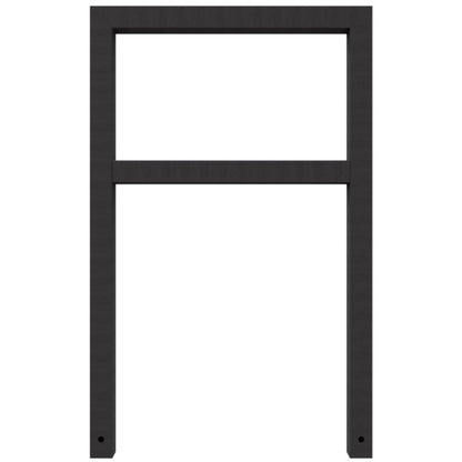 Anlehnbügel aus Stahlrohr Rechteckrohr 60 x 60 mm