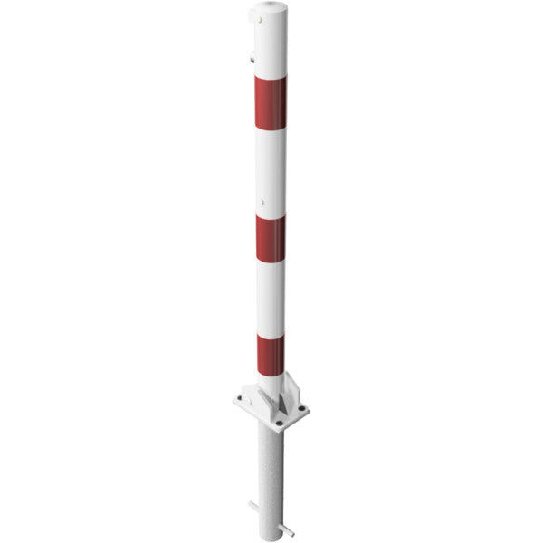 Absperrpfosten Stahlrohr Ø 60 x 2,5 mm umlegbar für Vorhangschloss