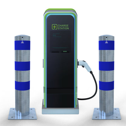 Rammschutzpoller als E-Ladesäulenschutz