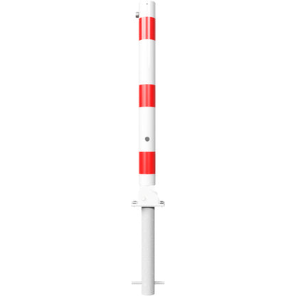 Absperrpfosten Stahlrohr Ø 76 x 2,6 mm umlegbar mit Dreikantverschluss