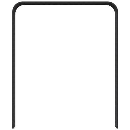 Anlehnbügel aus Flachstahl 80 x 12 mm in gebogener Ausführung