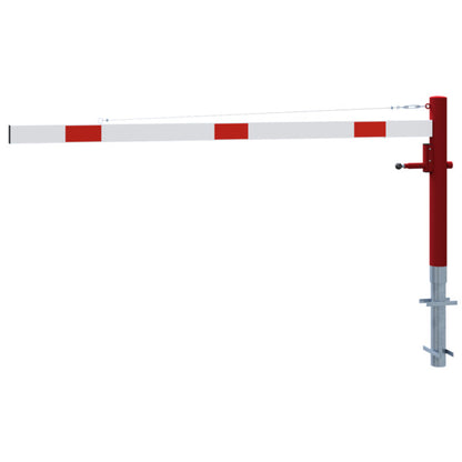 Drehschranke mit Seilzugverstärkung
