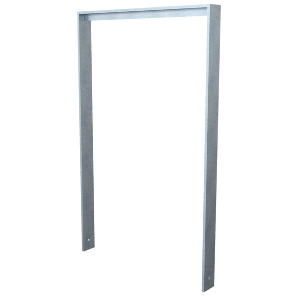 Anlehnbügel aus Flachstahl 80 x 12 mm mit Unterzug
