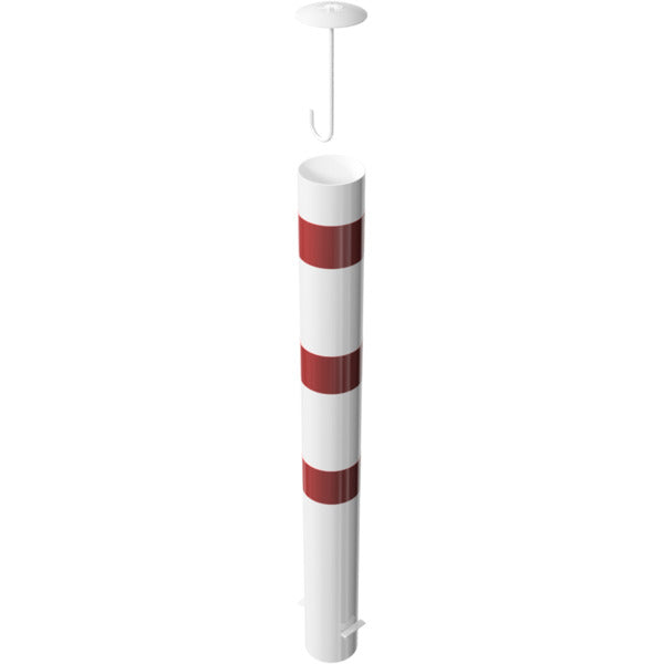Absperrpoller Stahlrohr Ø 152 x 3,2 mm ortsfest zum Einbetonieren