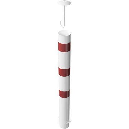 Absperrpoller Stahlrohr Ø 152 x 3,2 mm ortsfest zum Einbetonieren