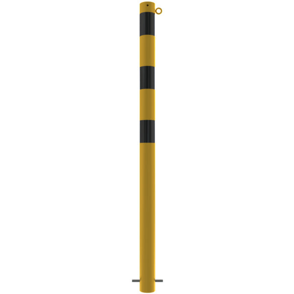 Absperrpfosten Stahlrohr Ø 76 x 2,6 mm gelb / schwarz
