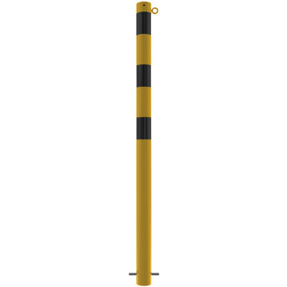 Absperrpfosten Stahlrohr Ø 76 x 2,6 mm gelb / schwarz