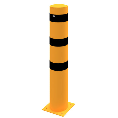 Absperrpoller Stahlrohr Ø 273 x 5 mm gelb / schwarz