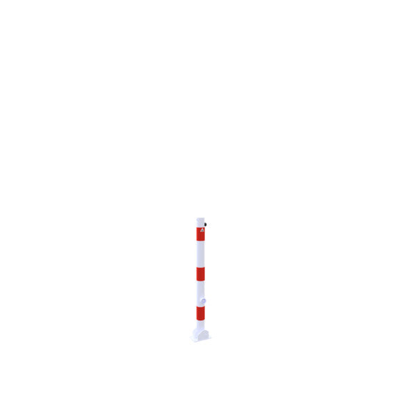 Absperrpfosten Stahlrohr Ø 60 x 2,5 mm umlegbar mit Dreikantverschluss