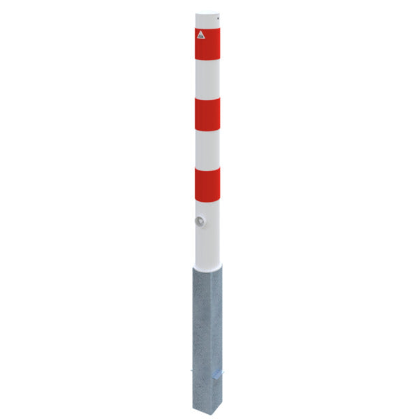 Absperrpfosten Stahlrohr Ø 89 x 2,9 mm herausnehmbar mit Dreikantverschluss