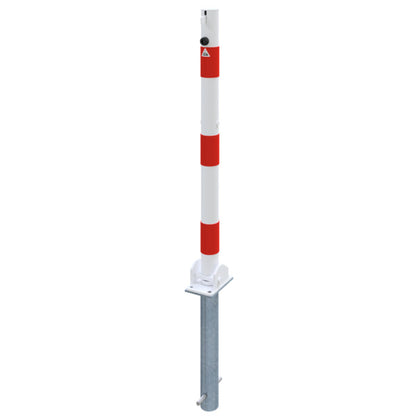 Absperrpfosten Stahlrohr Ø 60 x 2,5 mm umlegbar für Vorhangschloss