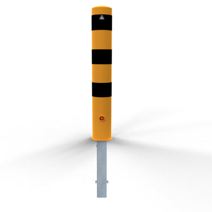 Absperrpoller Stahlrohr Ø 152 x 3,2 mm gelb / schwarz