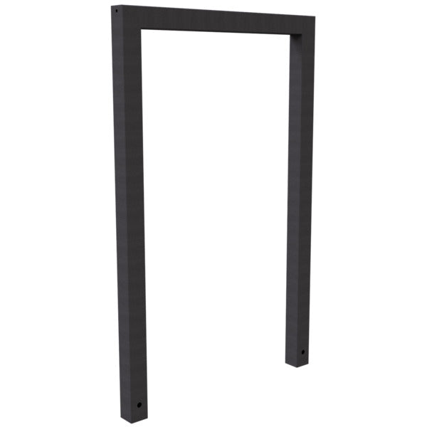 Anlehnbügel aus Stahlrohr Rechteckrohr 60 x 60 mm