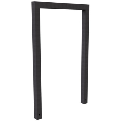 Anlehnbügel aus Stahlrohr Rechteckrohr 60 x 60 mm