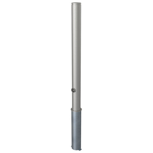 Edelstahlpfosten Ø 76 mm mit Ziernut