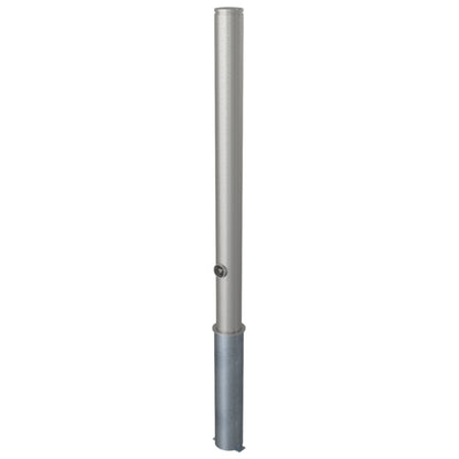 Edelstahlpfosten Ø 76 mm mit Ziernut