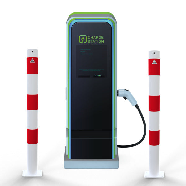 Absperrpfosten als E-Ladesäulenschutz