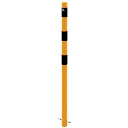 Absperrpfosten Stahlrohr Ø 60 x 2,5 mm gelb / schwarz