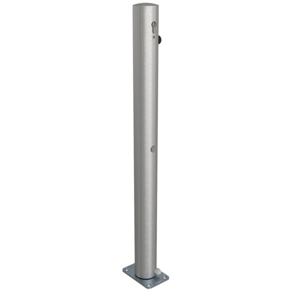 Edelstahlpfosten Ø 76 mm ohne Ziernut