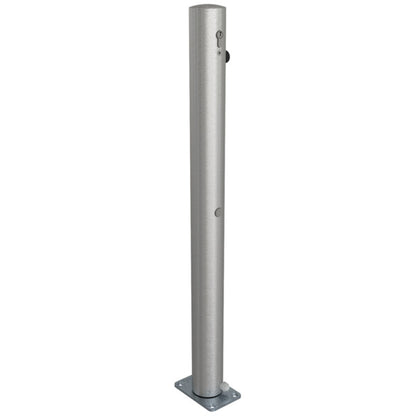 Edelstahlpfosten Ø 76 mm ohne Ziernut