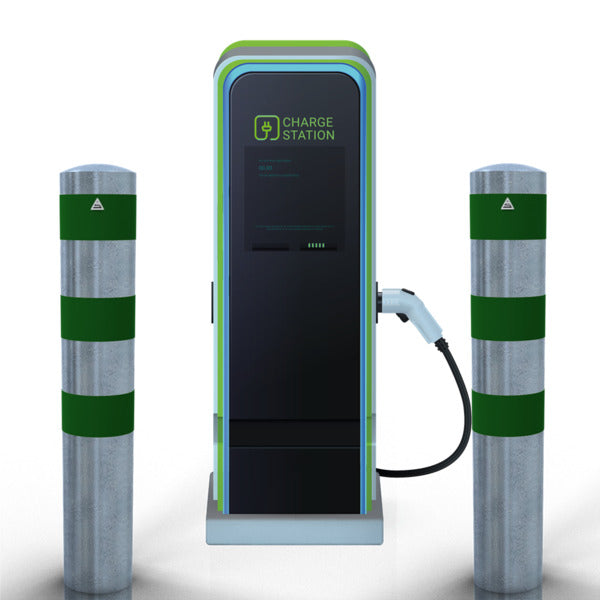 Rammschutzpoller als E-Ladesäulenschutz