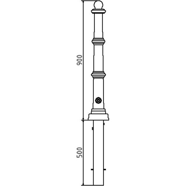 Alu-Stilpfosten Serie 495B