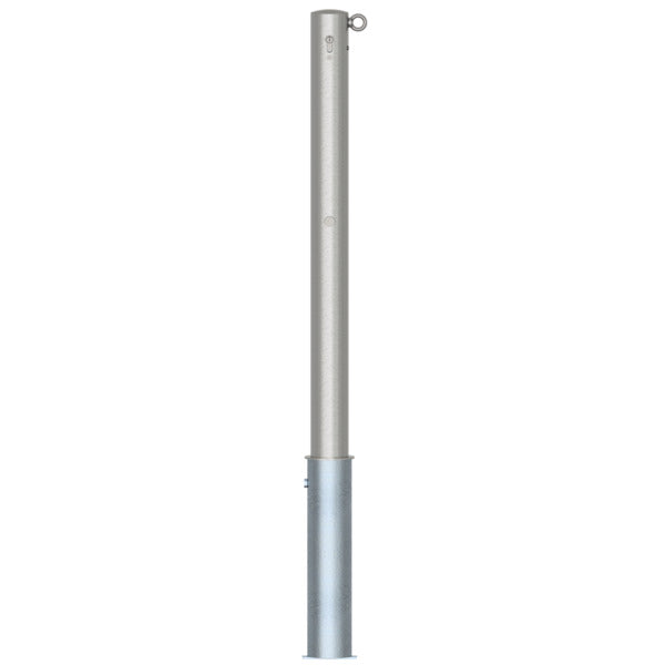 Edelstahlpfosten Ø 76 mm ohne Ziernut