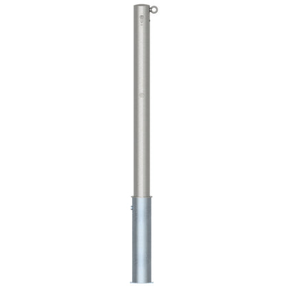 Edelstahlpfosten Ø 76 mm ohne Ziernut